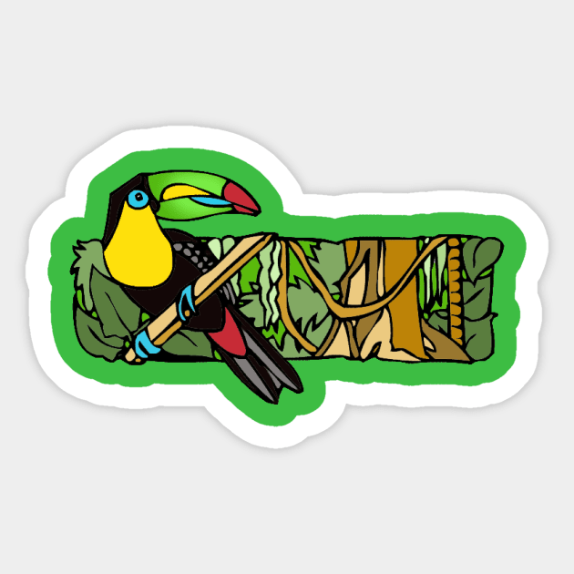 Amazon Rainforest Sticker by Melly Sim